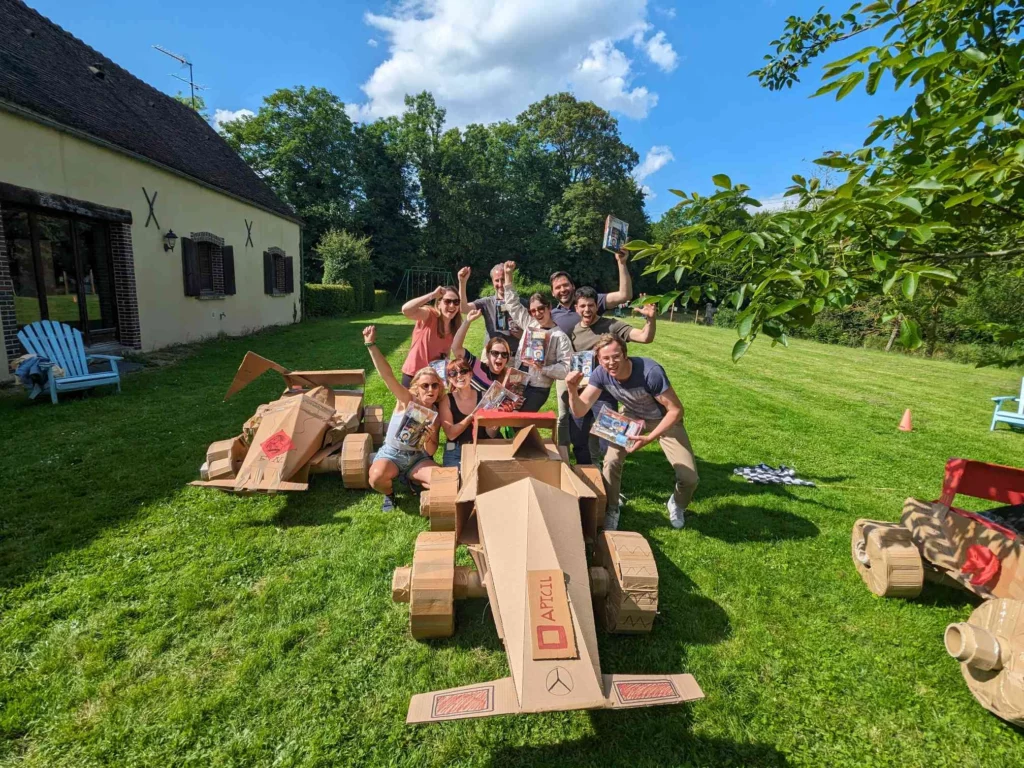 team building Activité créative Paris construction f1